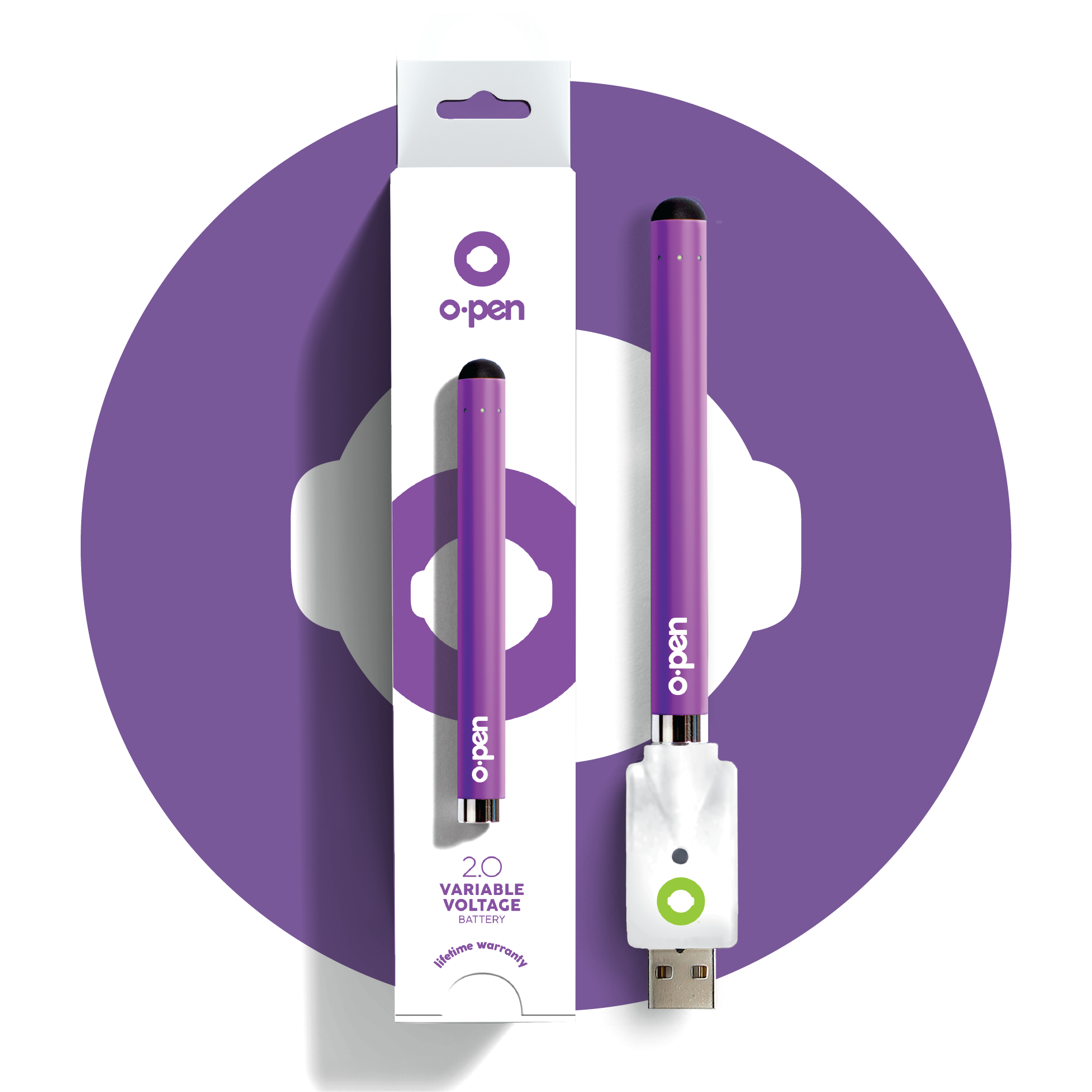 O.pen 2.0 Variable Voltage 510-Thread Battery