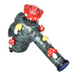 Pulsar Rainbow Puking Skull Bubbler Pipe - 8