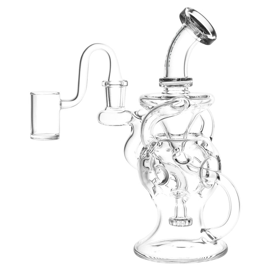 Pulsar Super Ball Egg Style Recycler 3 Arm Rig - 7.75" / 14mm F / Clear