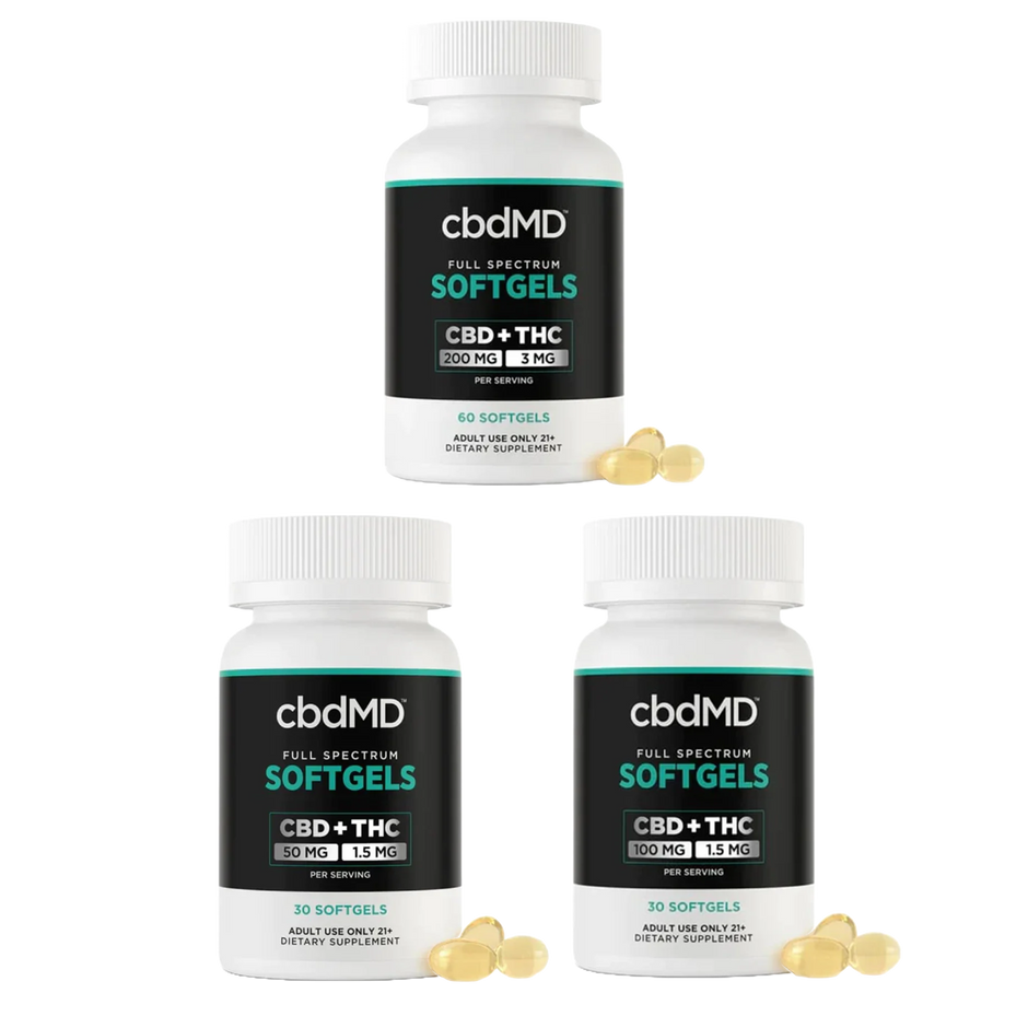 cbdMD Full Spectrum CBD Softgels - (1500MG - 6000MG)