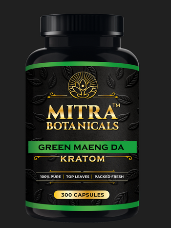 Mitra Botanicals Green Maeng Da – Kratom (300 Capsules)