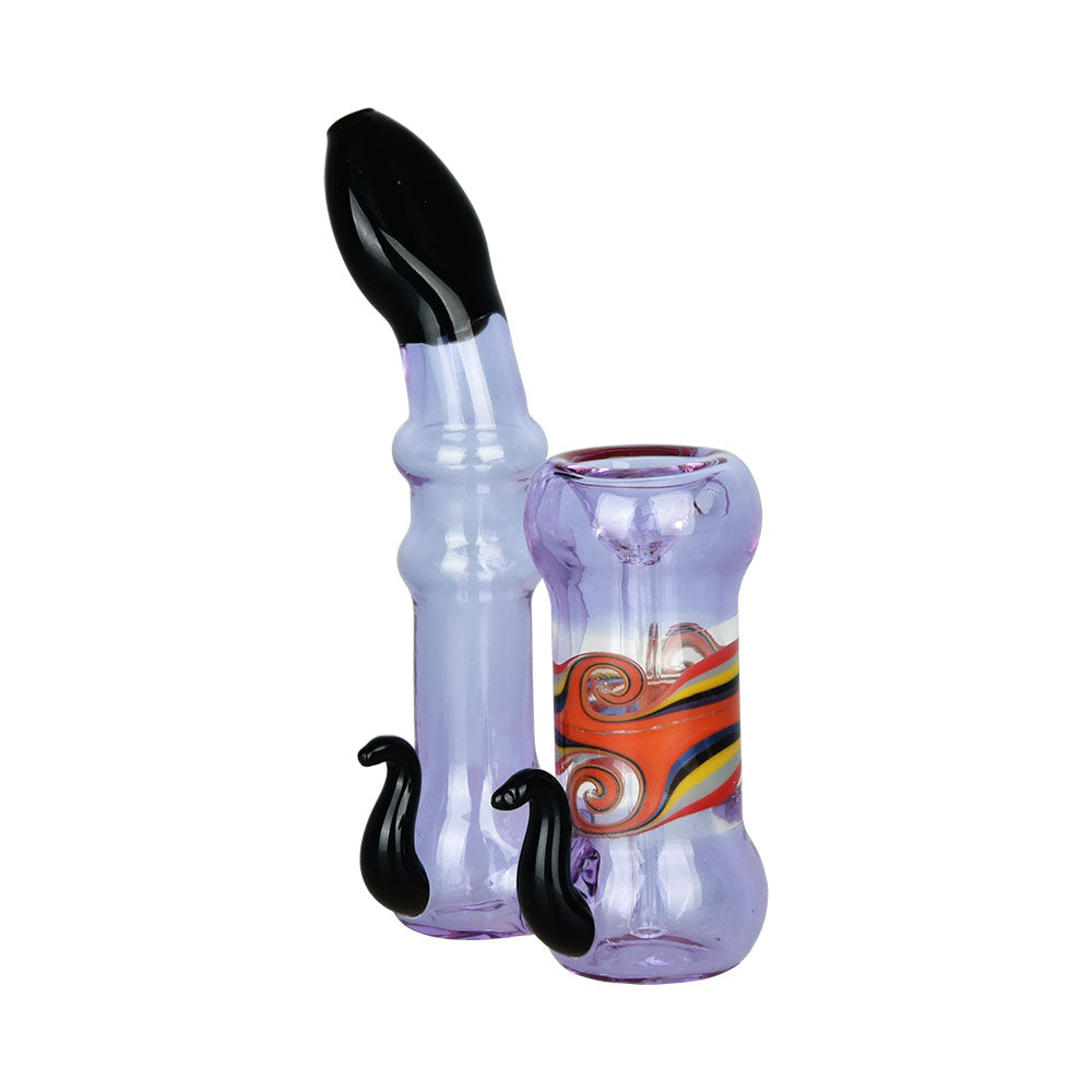 Passing Thoughts Sherlock Bubbler Pipe w/ Horns | 4.5