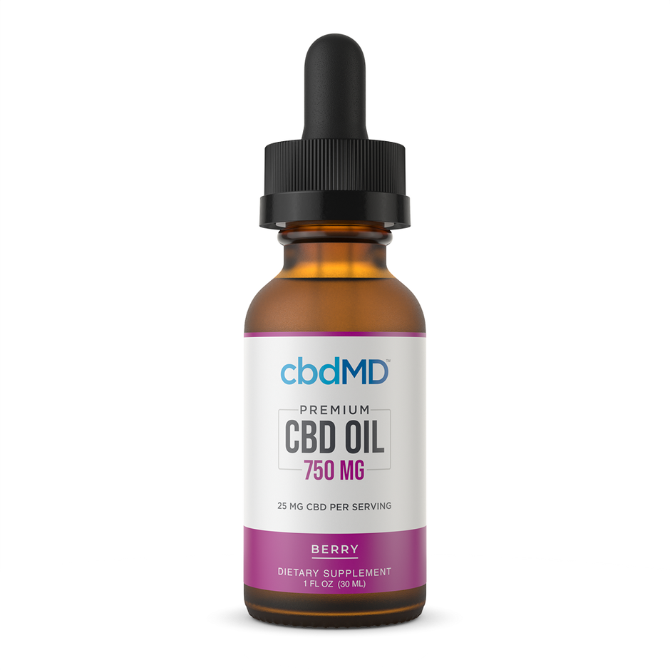 cbdMD Broad Spectrum CBD Drops - Berry Flavor