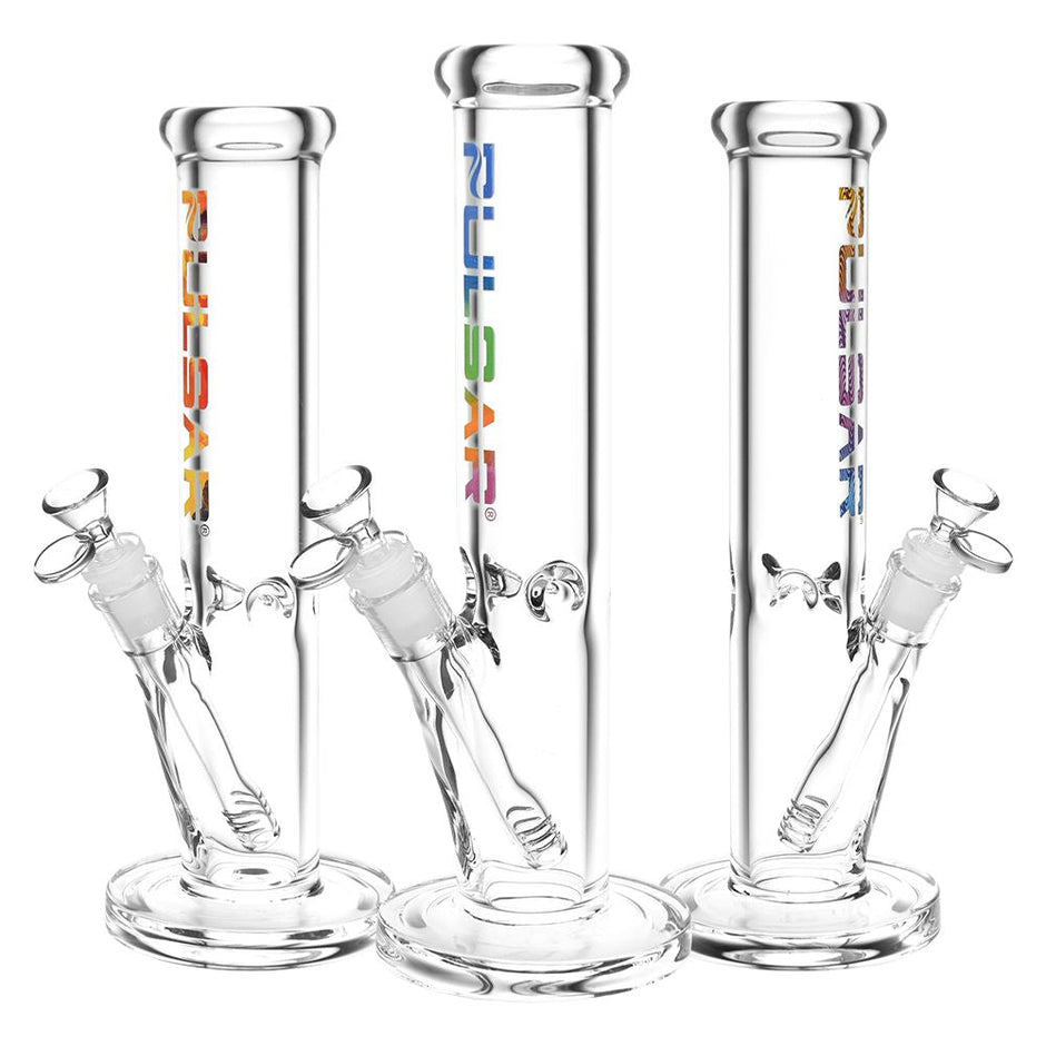 Pulsar Illustrious Straight Tube Water Pipe | 14mm F | Colors Vary