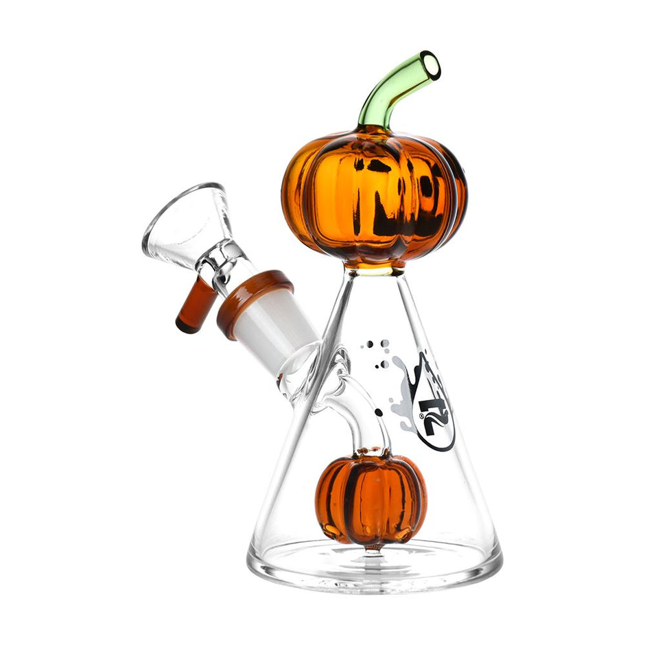 Pulsar Pleasant Pumpkin Pal Glass Water Pipe - 5.25" / 14mm F