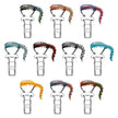 Pulsar Herb Slide Color Matrix - 14mm Male / Colors Vary