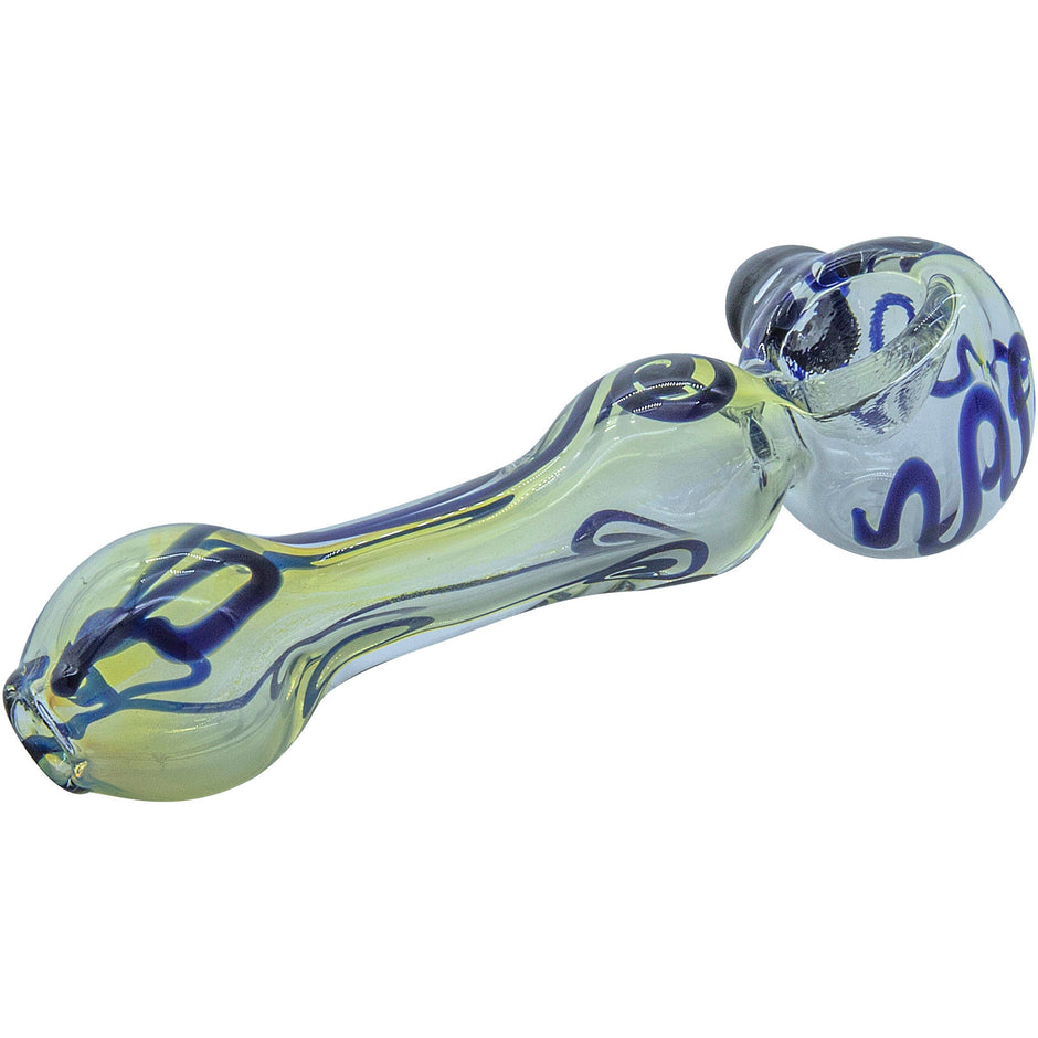 LA Pipes "Painted Warrior Spoon" Glass Pipe