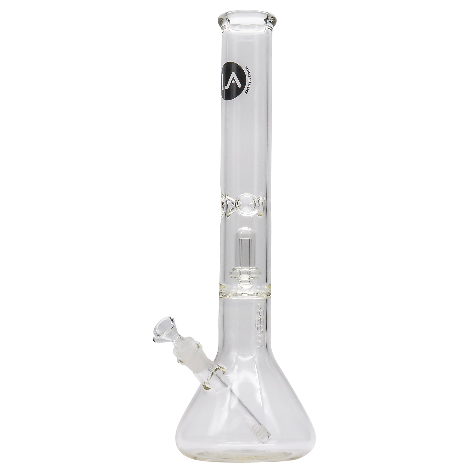 LA Pipes Thick Glass Beaker Showerhead Perc Bong