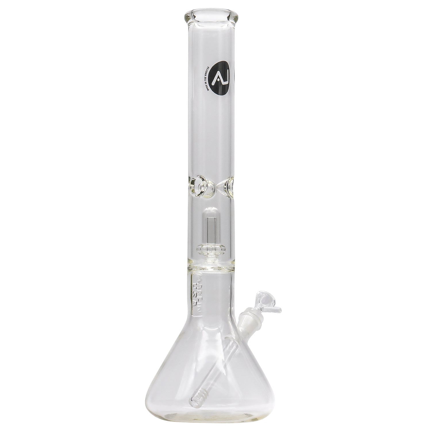 LA Pipes Thick Glass Beaker Showerhead Perc Bong