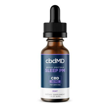 cbdMD CBD PM Oil Drops 30mL Mint - 1500MG