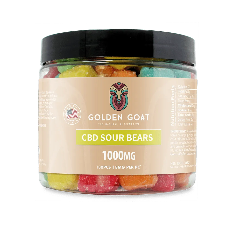 CBD Gummies 1000MG - Sour Bears