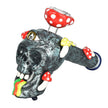 Pulsar Rainbow Puking Skull Bubbler Pipe - 8