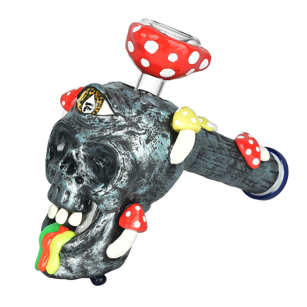 Pulsar Rainbow Puking Skull Bubbler Pipe - 8