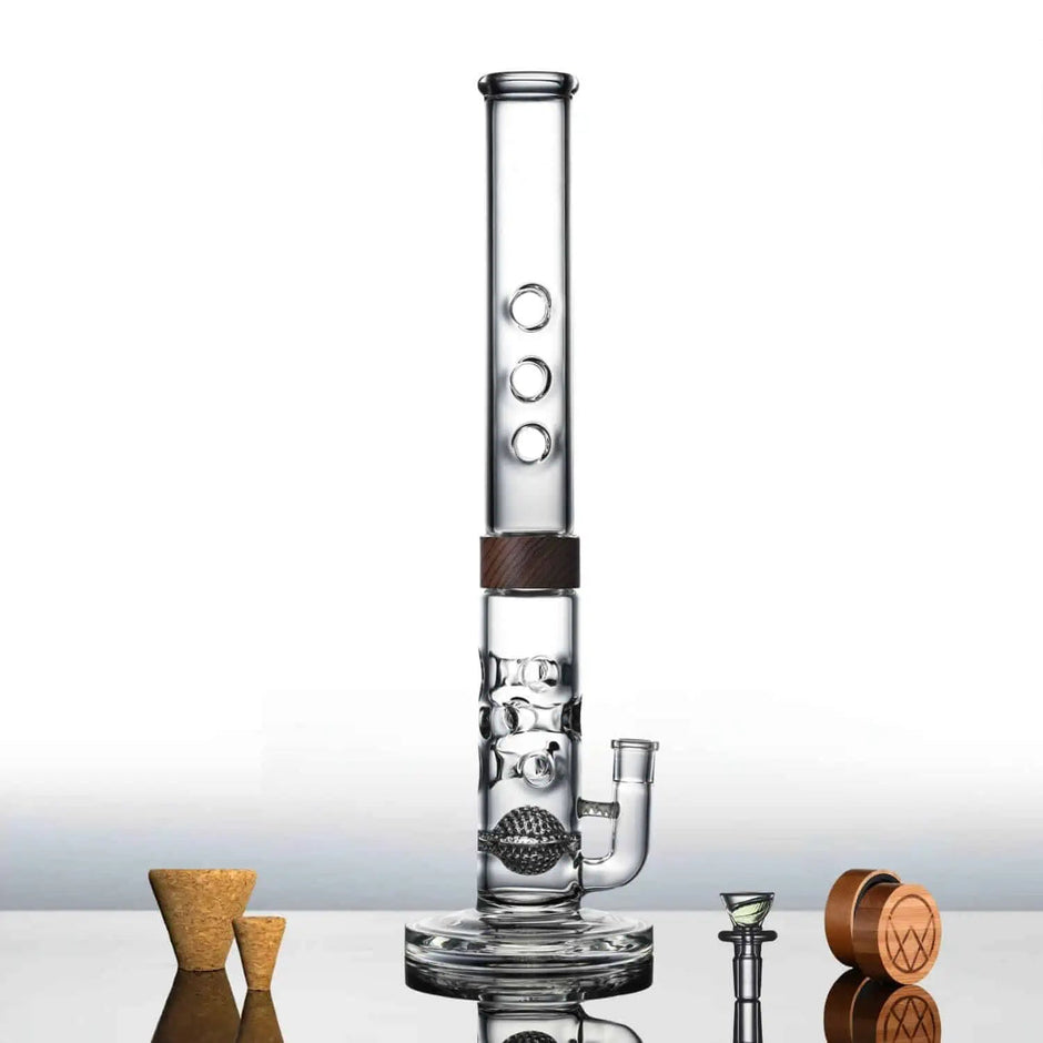 Vitae Glass 18"Swiss Sphere + Trio Origin Bong