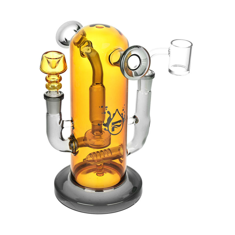 Pulsar Double Trouble Dry Pipe/Dab Rig | 8" | 14mm F