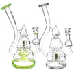 Lookah Glass Stacked Triangle Water Pipe | 11.25