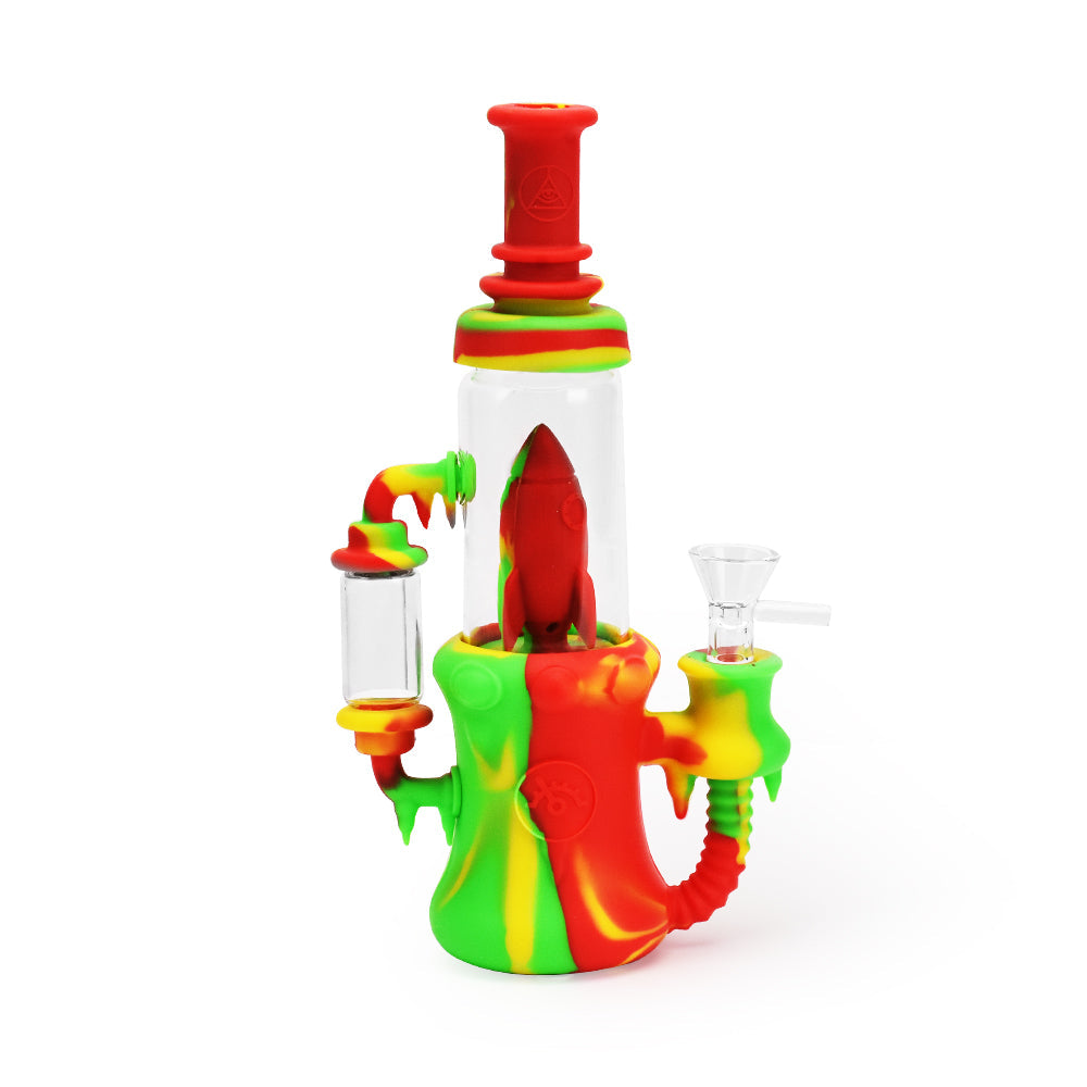 Ritual - 8.5'' Silicone Rocket Recycler - Rasta