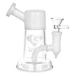 Diamond Glass Diamond Stem Mini Water Pipe - 5.25