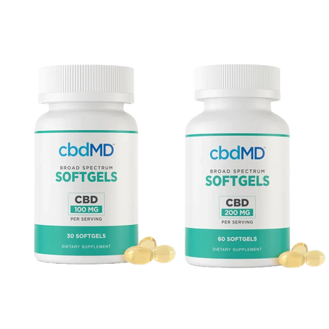 cbdMD CBD Softgel Capsules (3000MG - 6000MG)