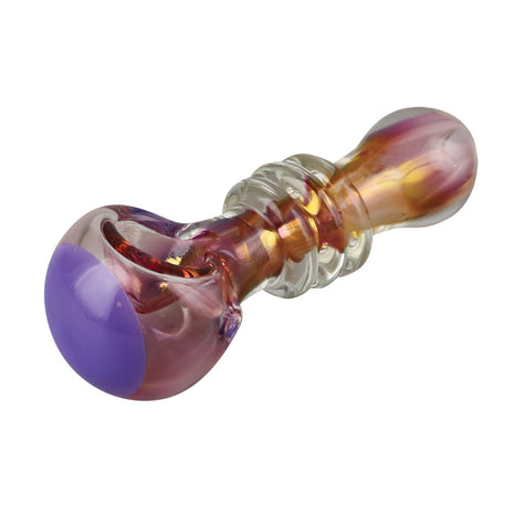 Gold Fumed Jetson Glass Spoon Pipe | Colors Vary